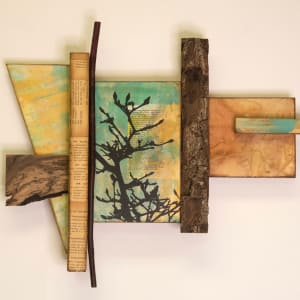 Assemblage- -Soft Magnolia Spring by Cheryl Holz