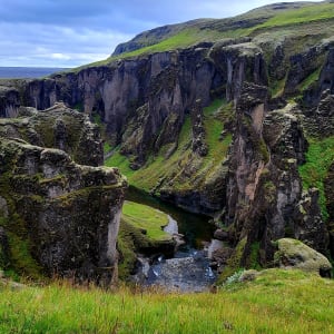 Fjaðrárgljúfur Canyon in Iceland by Jonnah Silacan, RN