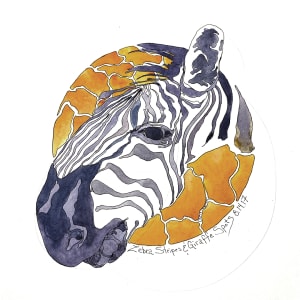 Zebra Stripes and Giraffe Spots - Dala Art by Chris Carter