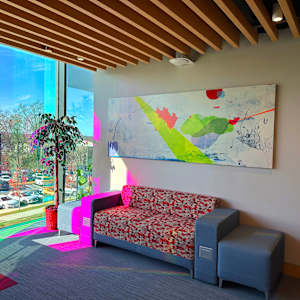 Earth, Water, Sky by Allison Bianco  Image: "Partly Sunny"
36" high x 96" wide