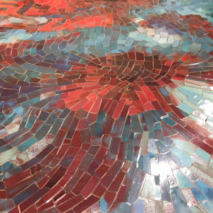 glass mural by Lynn Bassa 