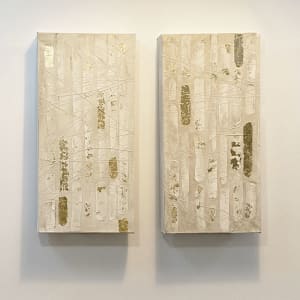 Enchanted diptych 24x12 each by Julie Anna Lewis