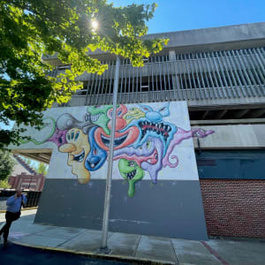Museum Place Garage Mural by Kenny Scharf 