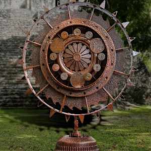 Leslie's Retreat Rotating Sculpture Garden by Joseph Chirchirillo, Roger Douglass Rice, Shawn Farrell, Christopher Froehlich, Joseph Gray, Jack Howard-Potter, James Kitchen  Image: James Kitchen - Mandala