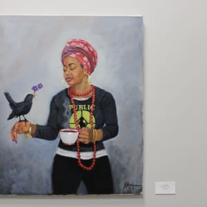 Black Bird with Coffee by Jerry Jordan