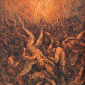 Guerra Pelea - Caída de Ángeles - Serie Inferno by Estate Rodolfo Abularach