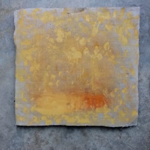 "Unprimed XI"  Image: painting shown unstretched