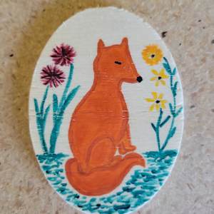 Fox and Flowers by Kimberly McGraw Moore, Image 1.