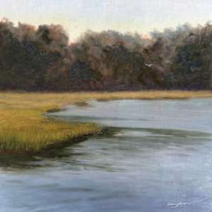 Breath of the Wetlands, plein air study by Sherry Mason