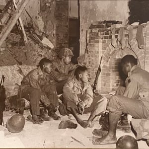 The 761st Black Panthers-WWII- B&W Photo