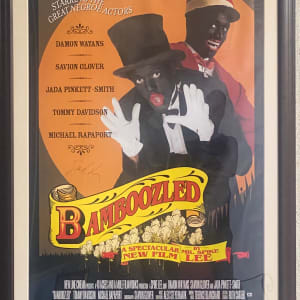 "Bamboozled" framed movie poster signed by Director Spike Lee