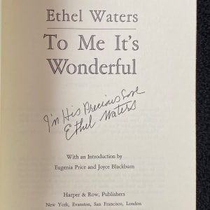 "To Me It's Wonderful" signed by Eugenia Price 