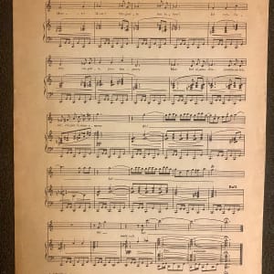 Josephine Baker Paris sheet music 