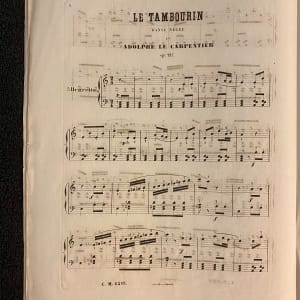 "Le Tambourin" French sheet music 
