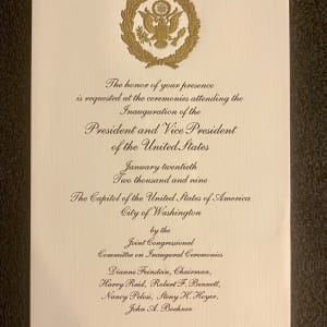2009 President Obama Inauguration Ceremony and Event tickets
