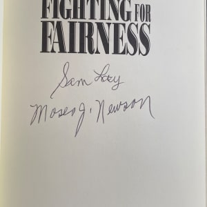 Sam Lacy "Fighting for Fairness" signed by Moses J. Newson 