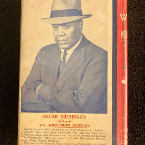 OscarMicheaux, "The Wind from Nowhere" inscribed in 1946 by Oscar Micheaux 