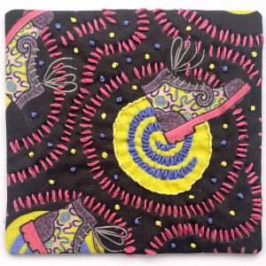 Fluevog Derby Swirl Embroidery by Anne M Bray