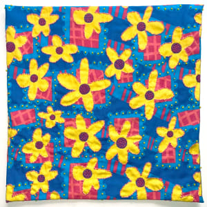 Flower Power - Yellow, Pink, Bue by Anne M Bray