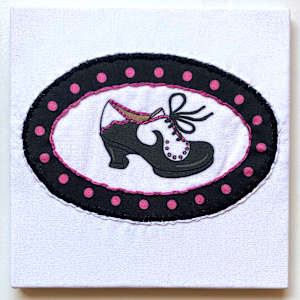 Fluevog Viv Embroidery by Anne M Bray