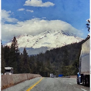 Mount Shasta, South Face by Anne M Bray