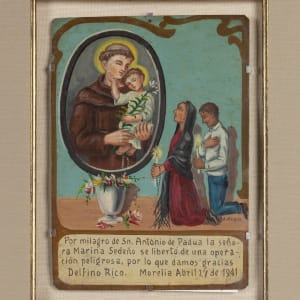 Ex-voto: San Antonia de Padua, Saint Anthony of Padua by A. Murguía