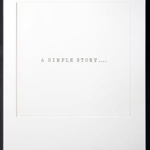 A Simple Story. . . (Title Page from the Juarez Series) by Terry Allen 