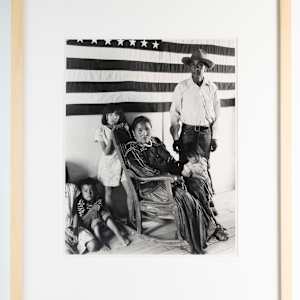Francis Nakai and Family, Red Rock, Arizona by Laura Gilpin