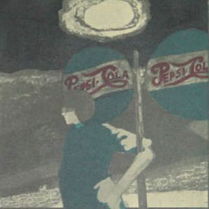Girl with Pepsi Signs by Bryan Burford