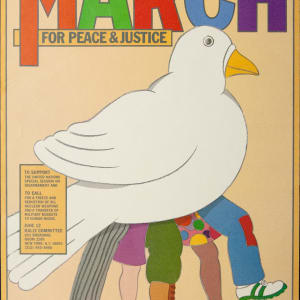 March for Peace and Justice June 12 New York Vintage Poster by Seymour Chwast