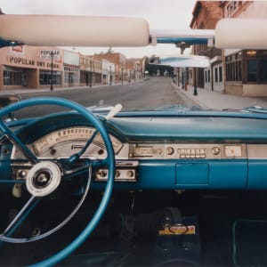 Old Town, Las Vegas, NM Looking West from Albert Gonzales' 1958 Ford Skyliner by Alex Harris 