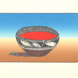 Santo Domingo Bowl with Tomato Soup by Fritz Scholder