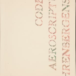 Codex Aeroscriptus Erenbergensis by Felipe Ehrenberg