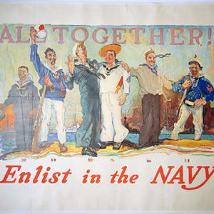 All Together - Enlist in the Navy by Reuterdahl