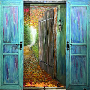 Mind the Step by Heather Philp  Image: “Not all doors are meant to be locked behind us—some are waiting to be opened.”