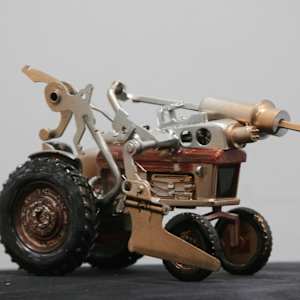 Killer Tractor by Larry Alexis the junkart dog
