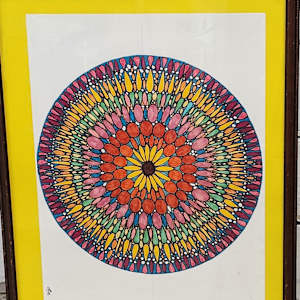 Mandala #1 by Larry Alexis the junkart dog