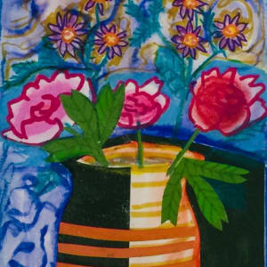 Peonies and Asters