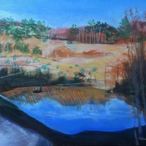 Quarry with duck by Alice Eckles