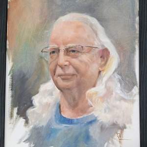 PJ Hogan Portrait in Oil by Gin Lammert, Image 1.