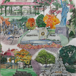 Central Park Collage by Jim Knapp