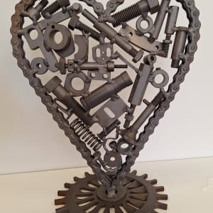 Steampunk Heart Sculpture by Justin Meier