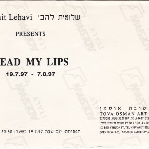 'Read My Lips' Exhibition's  invitation (back side)