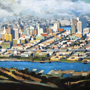 Downtown Oakland from Above #1 by Kanna Aoki