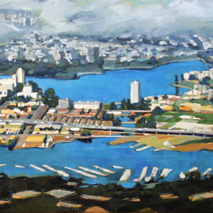 Downtown Oakland from Above #2 by Kanna Aoki