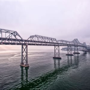 Bay Bridge Morning Fog by Michael Eastman