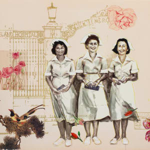 Highland Nurses 1 by Hung Liu