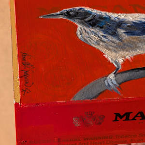 Blue Jay by Karine Swenson  Image: left hand corner close up