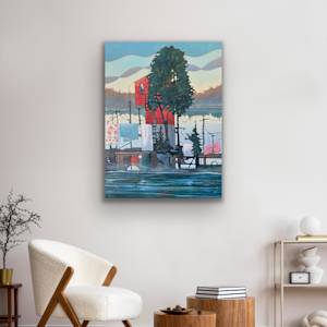 The Keeper of the Water Elevator by C Mawle Art 