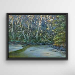 Trickle to the Sea by C Mawle Art  Image: frame not included 